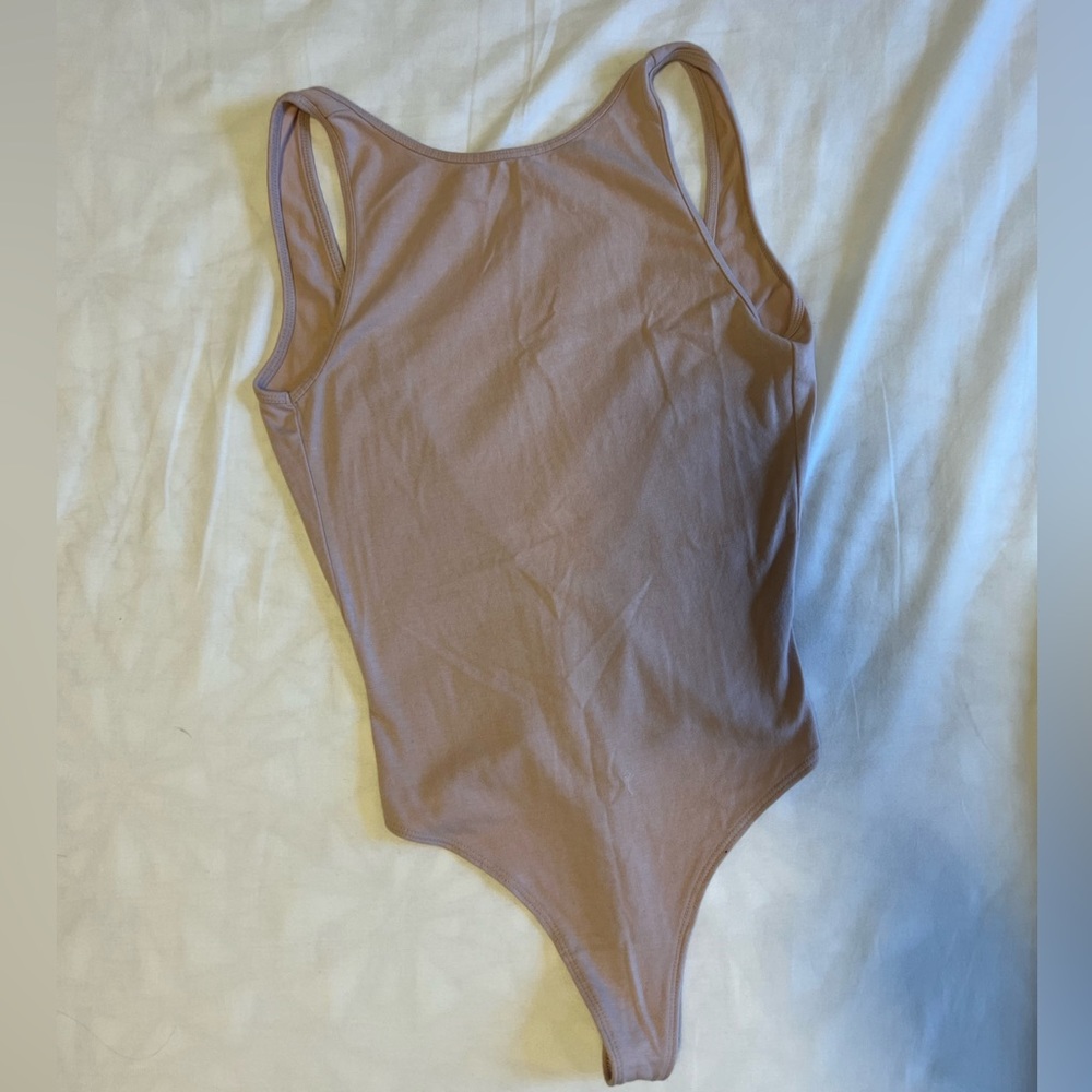 Pink Aritzia Open Back Onesie